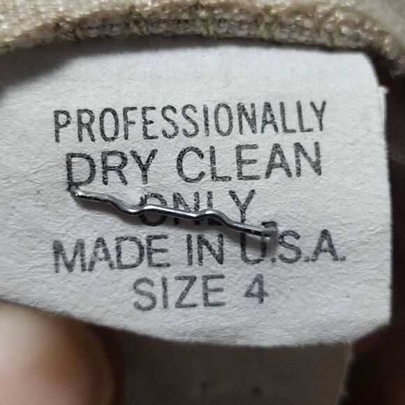 Michelle Stuart Skirt Suit Women's Sz 4 Tan Multi Plaid Padded Shoulder 2 Piece - Picture 4 of 12